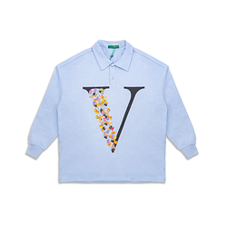 BUTTONED V