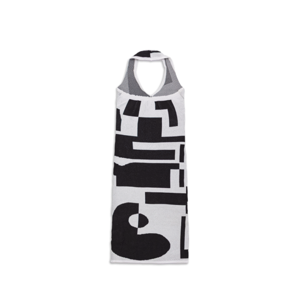 ABSTRACT HALTER NECK DRESS - Image 2