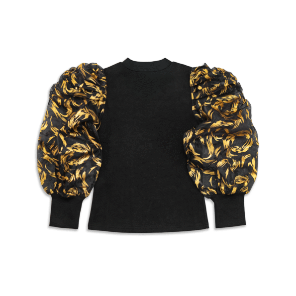 V PUFF SLEEVE TOP - Image 2